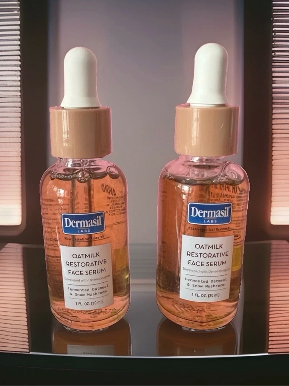 2 Dermasil Oatmilk Restorative Face Serums